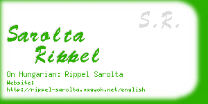 sarolta rippel business card